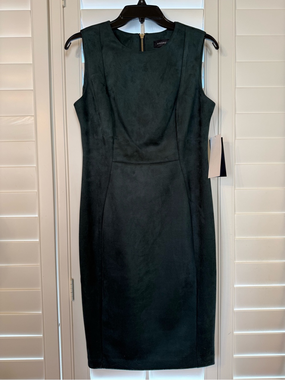 Andrew mark Forest Green Sheath Dress size 8